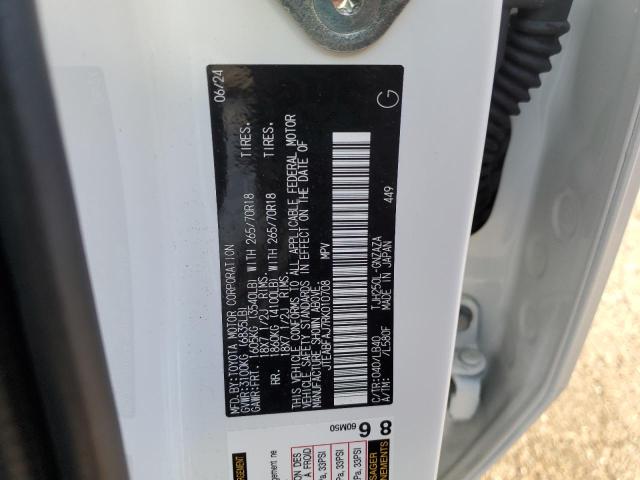 JTEABFAJ7RK010708 - 2024 TOYOTA LAND CRUISER BASE 白色 照片 13