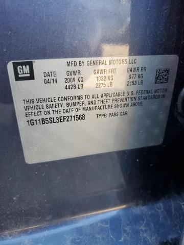 1G11B5SL3EF271568 - 2014 CHEVROLET MALIBU LS BLUE photo 13