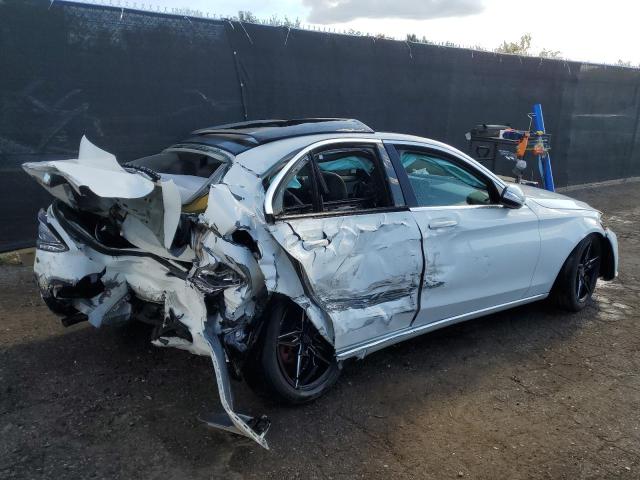 55SWF4KB8FU009116 - 2015 MERCEDES-BENZ C 300 4MATIC WHITE photo 3