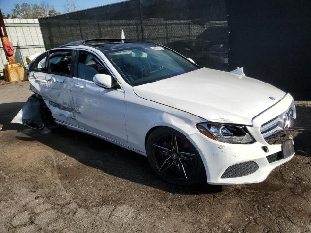 55SWF4KB8FU009116 - 2015 MERCEDES-BENZ C 300 4MATIC WHITE photo 4