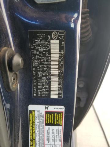 2T1BU4EE1DC093941 - 2013 TOYOTA COROLLA BASE BLUE photo 12