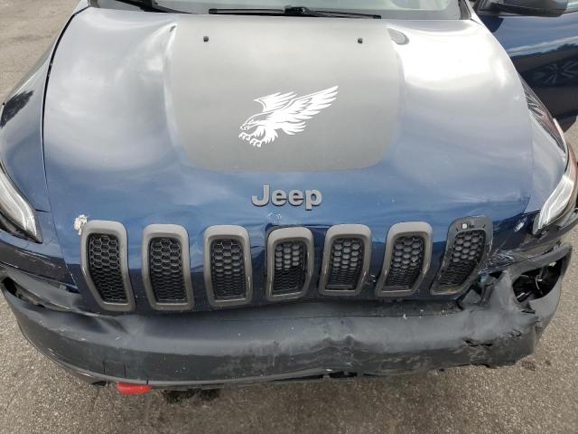 1C4PJMBX6JD576330 - 2018 JEEP CHEROKEE TRAILHAWK BLUE photo 12