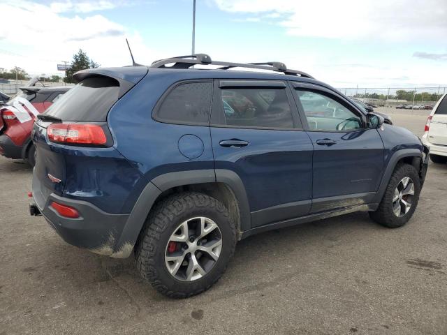 1C4PJMBX6JD576330 - 2018 JEEP CHEROKEE TRAILHAWK BLUE photo 3