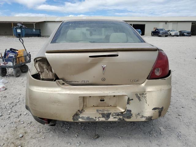 1G2ZG558864234021 - 2006 PONTIAC G6 SE1 TAN photo 6