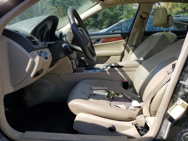 WDDGF8BB3AR127466 - 2010 MERCEDES-BENZ C 300 4MATIC BLACK photo 7