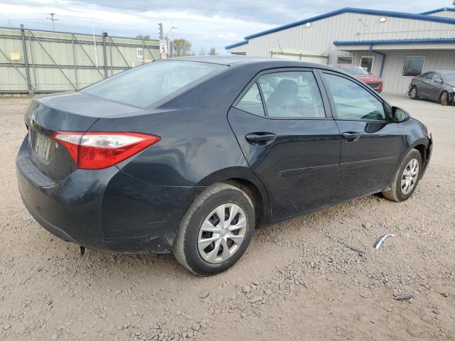 2T1BURHE1EC201470 - 2014 TOYOTA COROLLA L BLACK photo 3