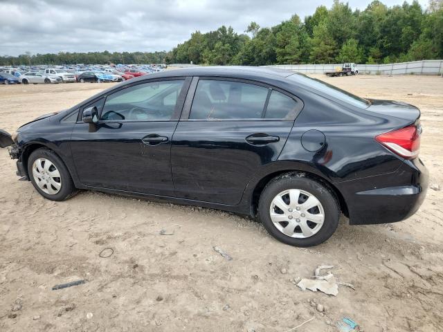 19XFB2F5XDE007263 - 2013 HONDA CIVIC LX BLACK photo 2