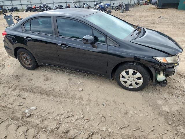 19XFB2F5XDE007263 - 2013 HONDA CIVIC LX BLACK photo 4