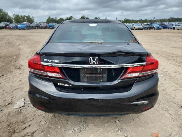 19XFB2F5XDE007263 - 2013 HONDA CIVIC LX BLACK photo 6