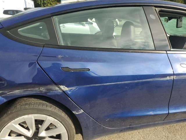 5YJ3E1EA7NF369887 - 2022 TESLA MODEL 3 BLUE photo 10