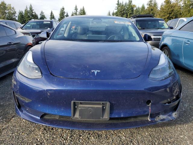 5YJ3E1EA7NF369887 - 2022 TESLA MODEL 3 BLUE photo 5