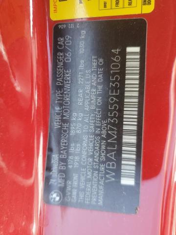 WBALM73559E351064 - 2009 BMW Z4 SDRIVE35I أحمر صورة 13