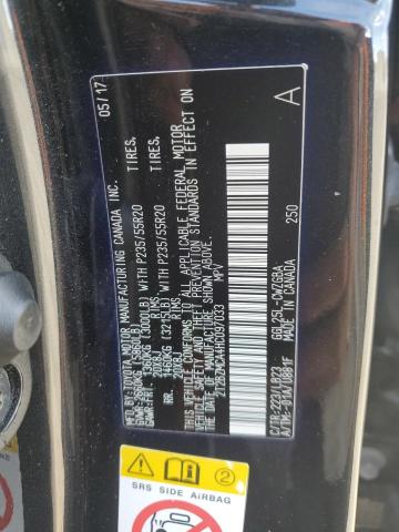 2T2BZMCA4HC097033 - 2017 LEXUS RX 350 BASE BLACK photo 13