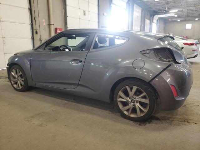 KMHTC6AD2HU310787 - 2017 HYUNDAI VELOSTER GRAY photo 2