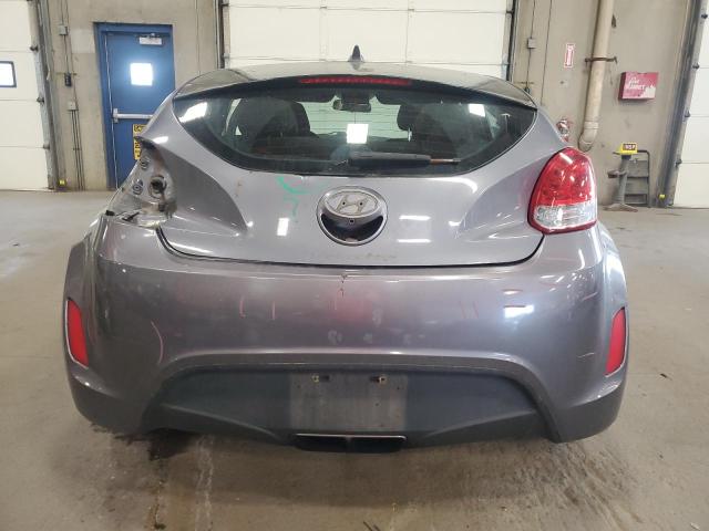 KMHTC6AD2HU310787 - 2017 HYUNDAI VELOSTER GRAY photo 6