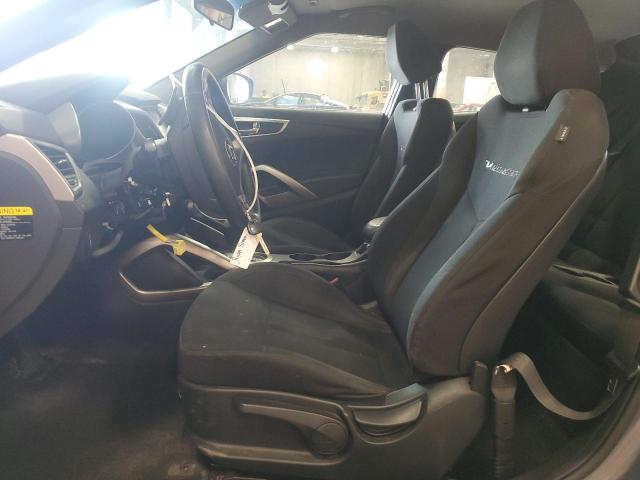 KMHTC6AD2HU310787 - 2017 HYUNDAI VELOSTER GRAY photo 7