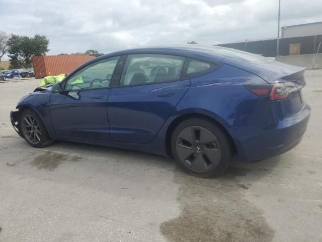 5YJ3E1EA3MF084523 - 2021 TESLA MODEL 3 BLUE photo 2