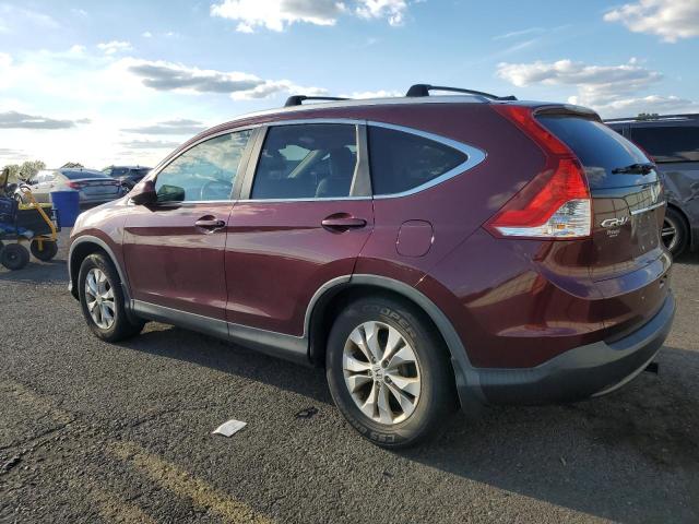 5J6RM4H7XDL036913 - 2013 HONDA CR-V EXL MAROON photo 2