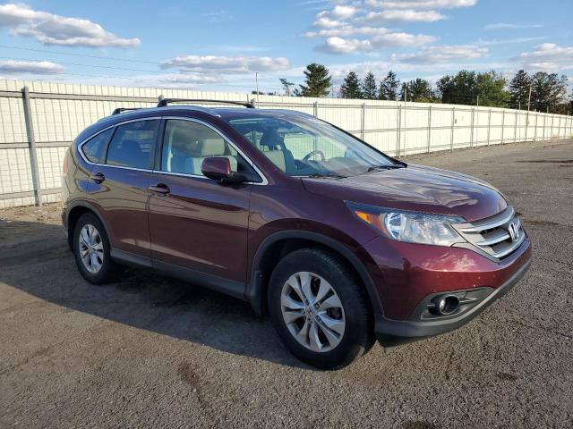 5J6RM4H7XDL036913 - 2013 HONDA CR-V EXL MAROON photo 4