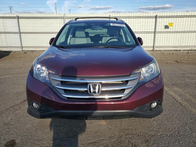 5J6RM4H7XDL036913 - 2013 HONDA CR-V EXL MAROON photo 5