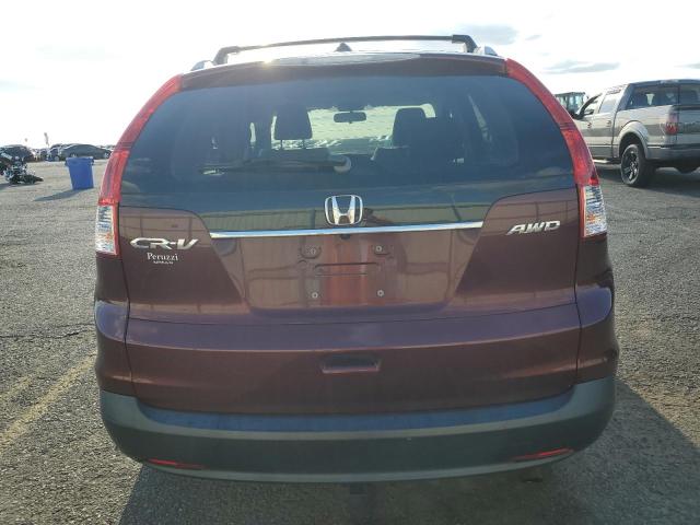 5J6RM4H7XDL036913 - 2013 HONDA CR-V EXL MAROON photo 6