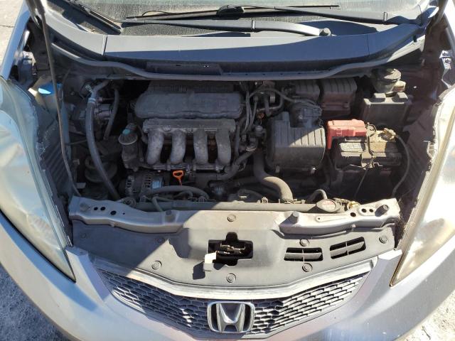 JHMGE8H43AS015814 - 2010 HONDA FIT SPORT GRAY photo 11
