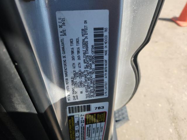 3TYSZ5AN3NT055413 - 2022 TOYOTA TACOMA ACCESS CAB ნაცრისფერი ფოტო 12