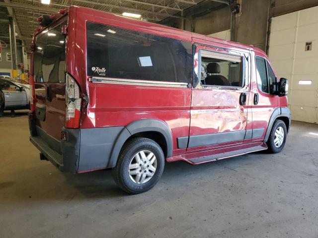 3C6TRVAGXJE118505 - 2018 RAM PROMASTER 1500 STANDARD მუქწითელი ფოტო 3