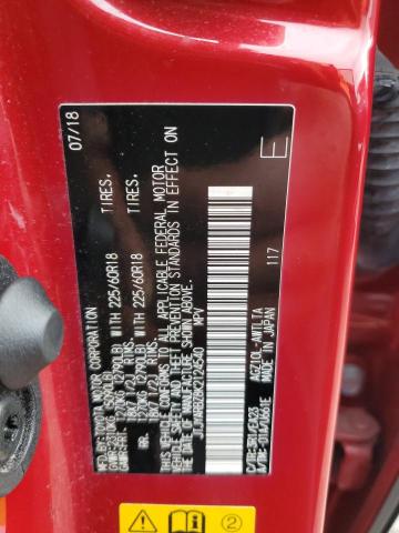 JTJYARBZ8K2124540 - 2019 LEXUS NX 300 BASE წითელი ფოტო 13