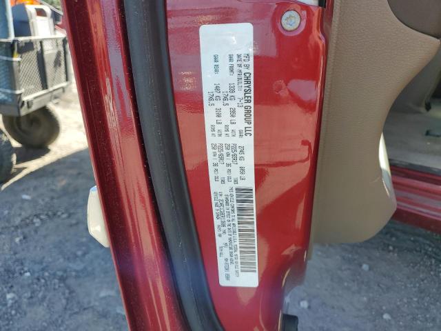 2C4RC1CG8ER113608 - 2014 CHRYSLER TOWN & COU TOURING L BURGUNDY photo 13