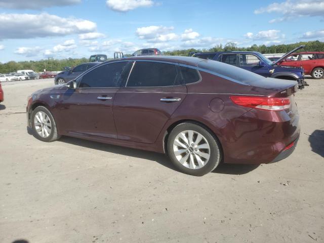 5XXGU4L34GG085434 - 2016 KIA OPTIMA EX BURGUNDY photo 2