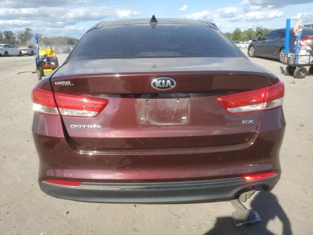 5XXGU4L34GG085434 - 2016 KIA OPTIMA EX BURGUNDY photo 6