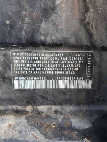 WVWHD7AJ6EW006882 - 2014 VOLKSWAGEN GTI BLACK photo 12