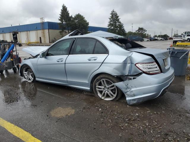WDDGF8AB9DR247472 - 2013 MERCEDES-BENZ C 300 4MATIC BLUE photo 2