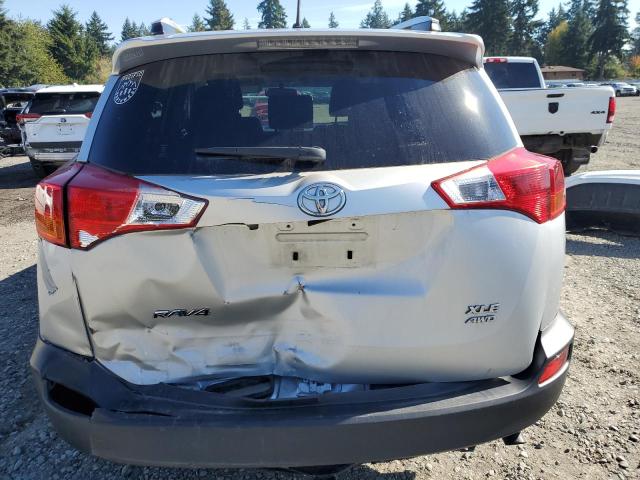 JTMRFREV9DD028733 - 2013 TOYOTA RAV4 XLE SILVER photo 6