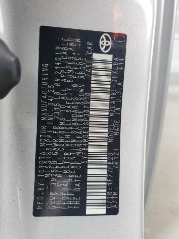 5YFB4MDE1SP307910 - 2025 TOYOTA COROLLA LE SILVER photo 12