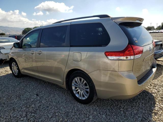 5TDYK3DC2DS356679 - 2013 TOYOTA SIENNA XLE BEIGE photo 2