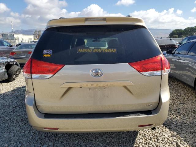 5TDYK3DC2DS356679 - 2013 TOYOTA SIENNA XLE BEIGE photo 6