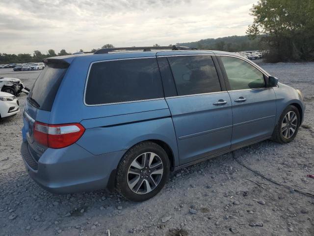 5FNRL38855B036916 - 2005 HONDA ODYSSEY TOURING BLUE photo 3
