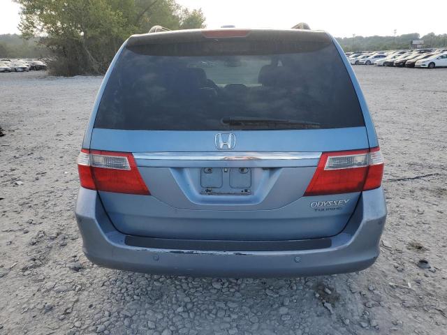 5FNRL38855B036916 - 2005 HONDA ODYSSEY TOURING BLUE photo 6