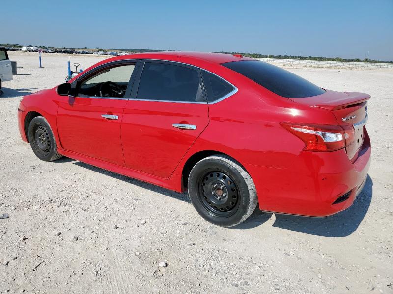 3N1AB7AP1KY427296 - 2019 NISSAN SENTRA S RED photo 2