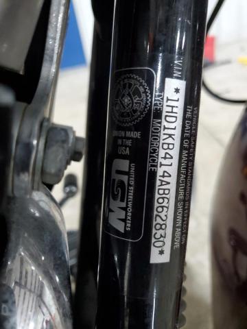 1HD1KB414AB662830 - 2010 HARLEY-DAVIDSON FLHX RED photo 10