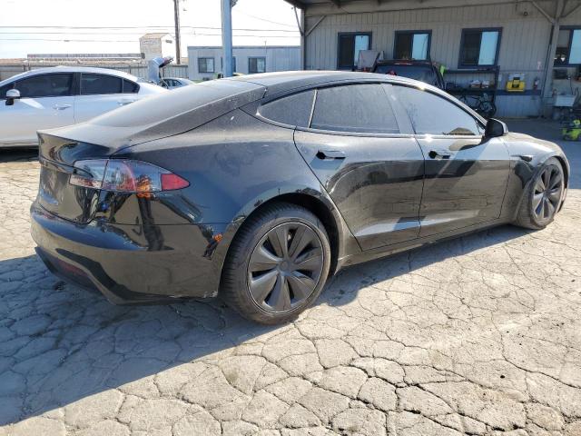 5YJSA1E57NF464542 - 2022 TESLA MODEL S Negro foto 3