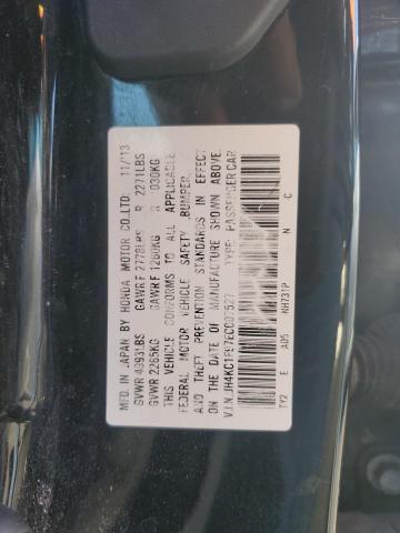 JH4KC1F97EC007527 - 2014 ACURA RLX ADVANCE BLACK photo 12