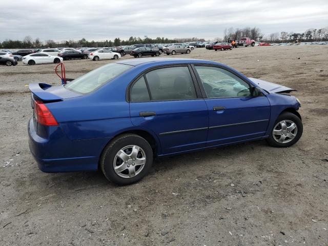 1HGES16315L019283 - 2005 HONDA CIVIC DX VP ლურჯი ფოტო 3