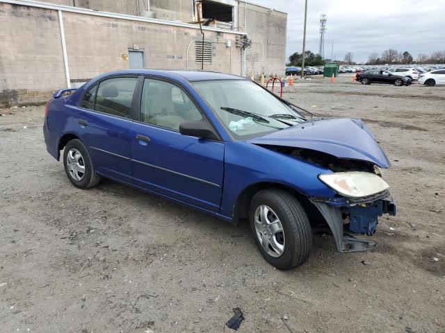 1HGES16315L019283 - 2005 HONDA CIVIC DX VP ლურჯი ფოტო 4