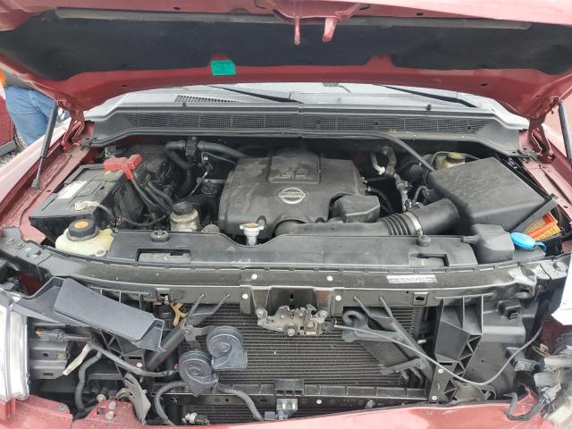 1N6BA0ECXFN505576 - 2015 NISSAN TITAN S MAROON photo 11