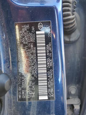 JTDKN3DU3A0047856 - 2010 TOYOTA PRIUS 蓝色 照片 13