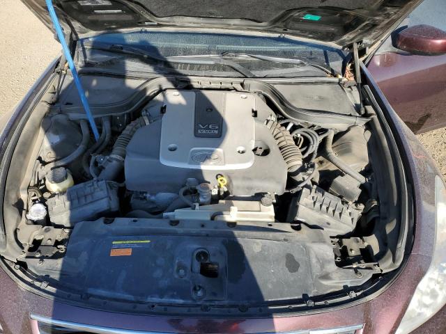 JN1CV6FE9AM351202 - 2010 INFINITI G37 BASE BURGUNDY photo 11