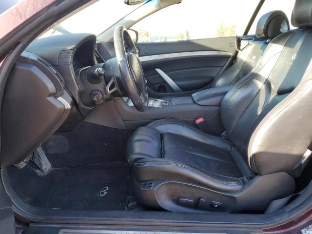 JN1CV6FE9AM351202 - 2010 INFINITI G37 BASE BURGUNDY photo 7